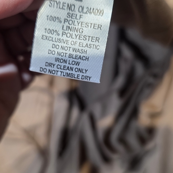 Onetheland Elegant Brown and Navy Floral Maxi Dress New In Poly Medium PTP 20 - Picture 5 of 5